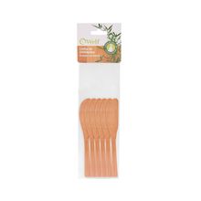 Conjunto Espatulas Em Bambu Utility - 14 Cm 6 Pçs Welf