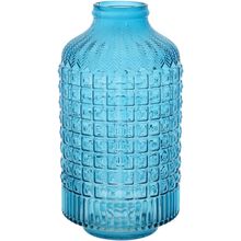 Garrafa Decorativa Vidro Azul Aimez 31X16X16Cm