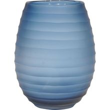 Vaso  Vidro Sanvalero Azul 23x17x17Cm Gs