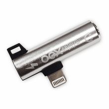 Adaptador Duo Audio E Recarga Para Iphone Oex Ad200 Prata