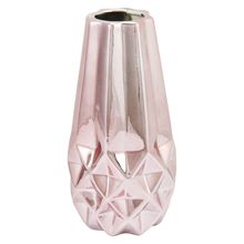 Vaso Cerâmica Rosé Marselha 24X12X12Cm