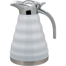 Garrafa Térmica Parede Dupla Inox Branco 1,2L Muller 23X18X14Cm