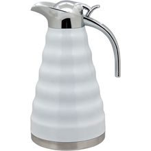 Garrafa Térmica Parede Dupla Inox Branco 1,6L Muller 27X17X15Cm