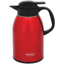 Garrafa Térmica Parede Dourado Inox Vermelho 1,6L Kaffe 26X20X14Cm
