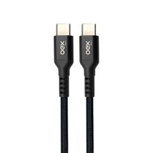 Cabo Type C (Typec/Typec) Ce208 Preto  Oex Enjoy