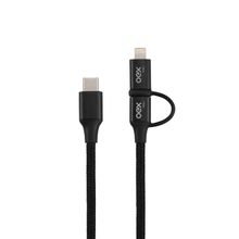 Cabo Usb 2 Em 1 Ce302 Preto  Oex Enjoy