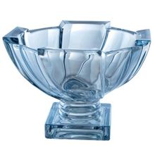 Centro De Mesa Com Pe Azul 24,5X11,4Xh14,5Cm New Sta Studio Crystal