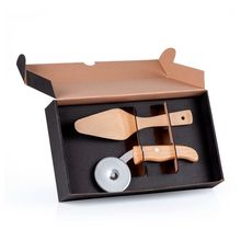 Cortador De Pizza Inox / Bambu C/ Espátula Welf