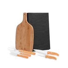 Conjunto Para Cozinha Em Bambu/Inox - 6 Pçs Welf
