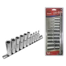Soquete E-Torx Longo Jogo 10 Peças Corneta