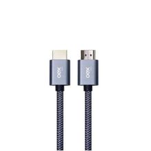 Cabo Hdmi Nylon Trançado Banhado Ouro 3 Metros Oex Ce501 Prata