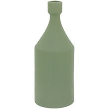 Garrafa Decorativa 23X9X9Cm Cerâmica Verde Emma