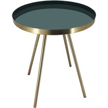 Mesa Lateral Metal Verde Home&Co Grambello 48X40X40Cm