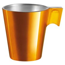 Xícara Vidro Dourado 80Ml Luminarc Flashy Expresso 6X6X6Cm