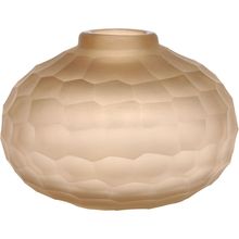 Vaso Vidro Âmbar Moana 11x15x15Cm Gs