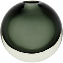 Vaso 14X12X12Cm Vidro Cinza Gs