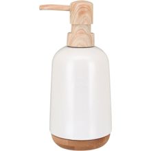 Porta Sabonete Liquido 200Ml Cerâmica Branco Gs
