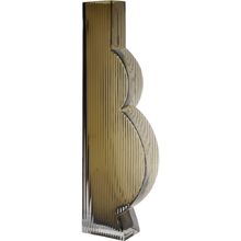 Vaso Ficarella Vidro Cinza Gs