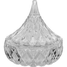 Potiche  Vidro Transparente 13x12x12Cm Gs