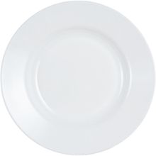 Prato Raso Everyday Vidro Temperado Branco 6Peças Luminarc