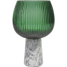Centro Mesa Beretta Vidro Verde Com Pé Gs