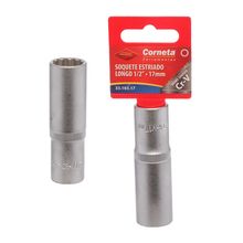 Soquete Estriado Longo 1/2 17Mm Corneta
