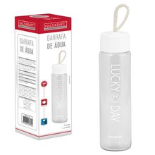 Garrafa De Agua Vidro 360ml Branco Hauskraft