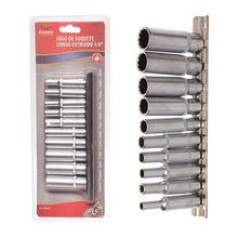 Jogo Soquete Longo Estr 1/4 10 Peças Corneta