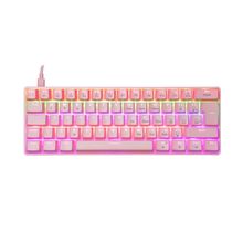 Teclado Ziggy Tc607 Rosa Oex Games