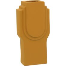 Vaso 25X13X9 cm Cerâmica Amarelo Opala