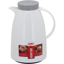 Garrafa Térmica 24X15X15 cm 1L Plástico Branco Ampola Vidro Blanc