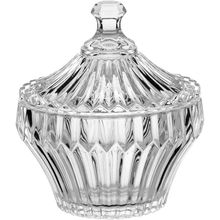 Potiche 11x13x13 cm Vidro Transparente Violin - GS