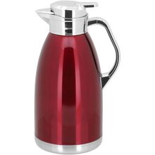 Garrafa Térmica 30X14X14 cm 2L Inox Vermelho Parede Dupla Thermo