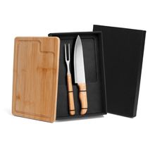 Kit Para Churrasco Em Bambu/Inox - 3 Pçs Welf
