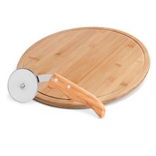 Conjunto Para Pizza Em Bambu Napoli 30 Cm - 2 Pçs Welf