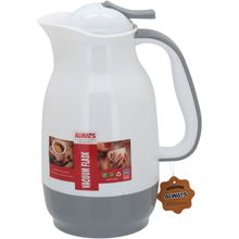 Garrafa Térmica 25X13X13 cm 1L Plástico Cinza Ampola Vidro Alwa