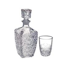 Jogo De Garrafa Whisky 780Ml Com 6 Copos 85Ml - Dedalo - Bormioli Rocco