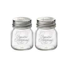 Jogo De 2 Potes Sal E Pimenta 150Ml - Quattro Stagioni - Bormioli Rocco