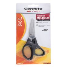 "Tesoura Basic Multiuso 7"" Corneta"