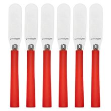 Espatula Inox Vermelho Jogo 6 Peças Hauskraft