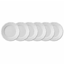 Conjunto com 6 Pratos de Sobremesa Schmidt Pomerode em Porcelana 19 cm - Branco