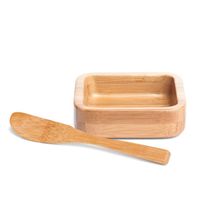 Cumbuca Em Bambu Com Espátula 14Cm - 100Ml Welf