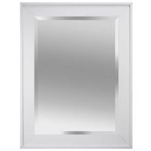Espelho Euroquadros Bisotê Emoldurado Vision 66x86 cm - Branco