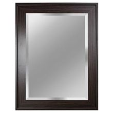 Espelho Euroquadros Bisotê Emoldurado Vision 66x86 cm - Tabaco