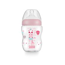 Mamadeira First Moments Rosa Algodão Doce 270 ml +2 meses Fisher Price - BB1027 BB1027