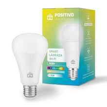 Smart Lâmpada Wi-Fi RGB+ 10W de potência