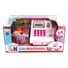 Caixa Registradora Rosa Com Luz e Som Creative Fun Multikids - BR387 BR387