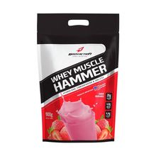 Whey Muscle Hammer 900g Refil Morango Bodyaction