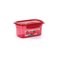 Pote Plástico Microondas Freezer Trava Lateral Tomate 850ml