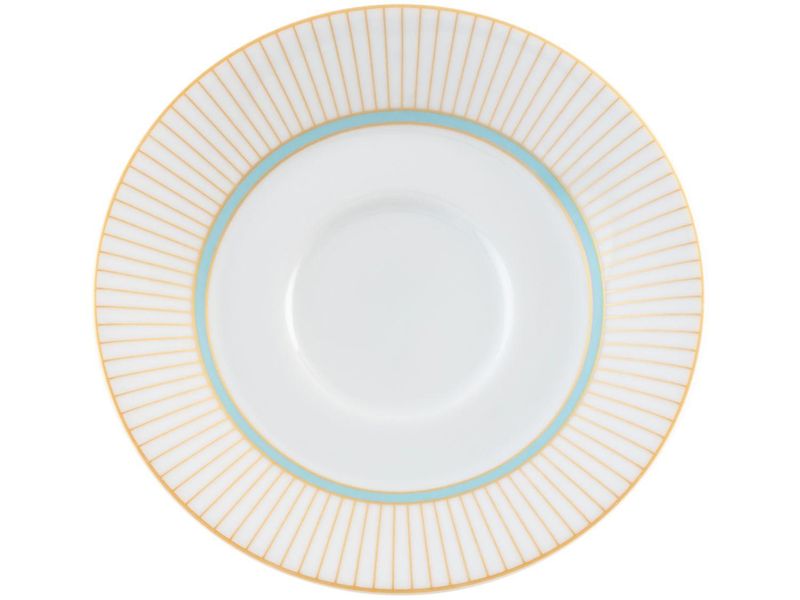Aparelho Jantar e Chá 30 Peças Porcelana Schmidt - Dec. Blue Oak - SCHMIDT